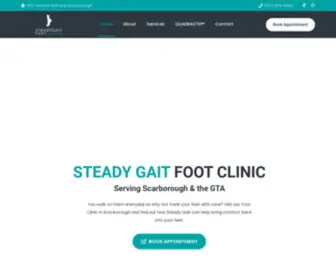 Steadygait.com(Steady Gait Foot Clinic) Screenshot