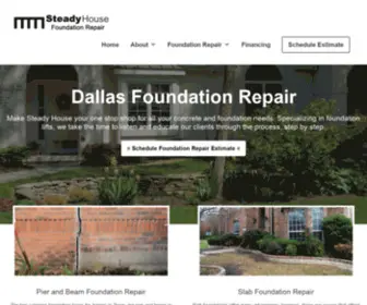 Steadyhousedfw.com(Steady House Foundation Repair) Screenshot