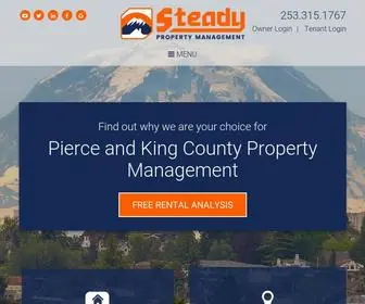 Steadypm.com(Pierce County Property Management and Property Managers) Screenshot