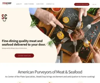 Steakchop.com(American Purveyors of Meat and Seafood) Screenshot