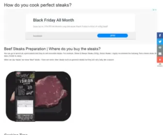 Steakovercooked.com(All about Steaks) Screenshot