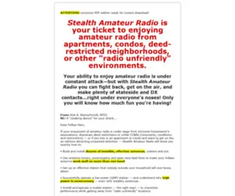 Stealthamateur.com(Stealth Amateur Radio) Screenshot