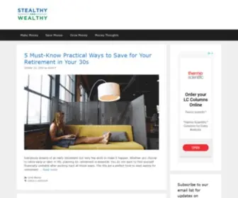 Stealthyandwealthy.com(Personal Finance Blog) Screenshot