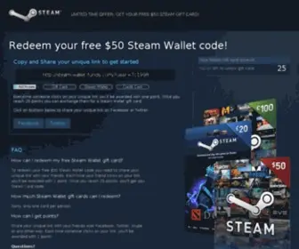 Steam-Wallet-Funds.com(Steam Wallet Funds) Screenshot