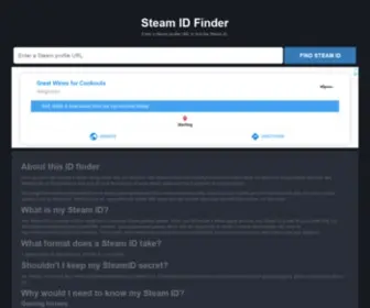Steam64.com(Steam ID Finder) Screenshot
