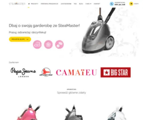 Steamaster.pl(Prasowacz parowy marki Steamaster Najlepszy na Rynku) Screenshot