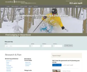 Steamboatdestinations.com(Steamboat Lodging) Screenshot