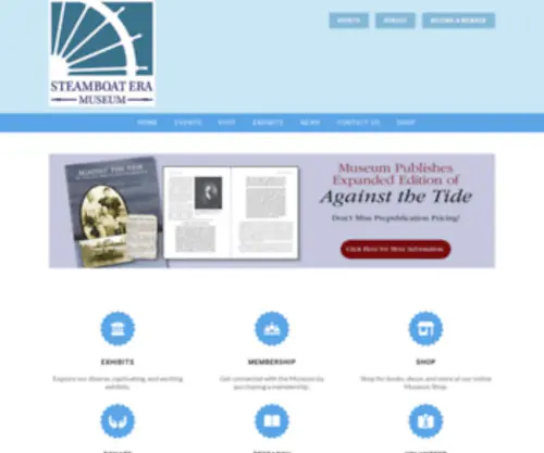 Steamboateramuseum.org(Education The Steamboat Era Museum) Screenshot