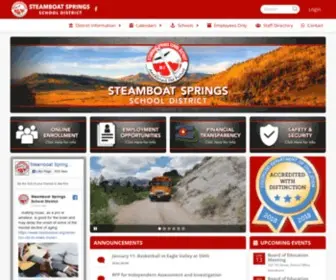 Steamboatschools.net(Steamboat Springs School District Re) Screenshot