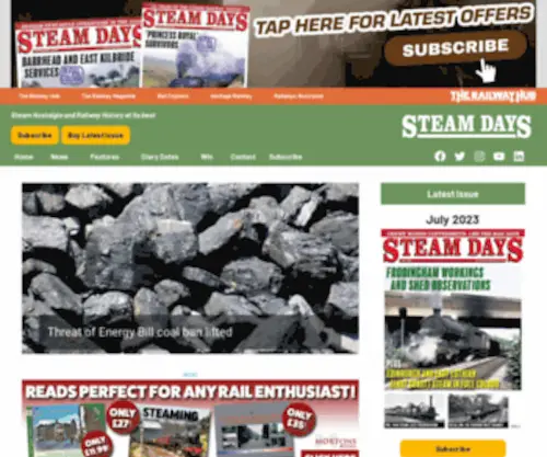 Steamdaysmag.co.uk(Steam Days Magazine) Screenshot