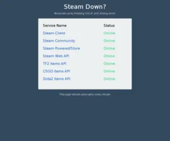 Steamdown.net(Steam Down) Screenshot