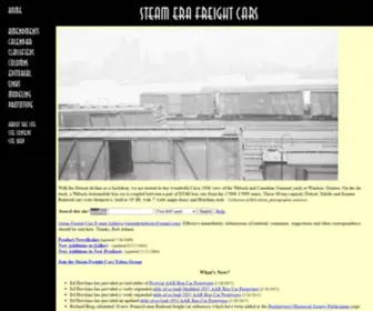 Steamerafreightcars.com(Steam Era Freight Cars) Screenshot