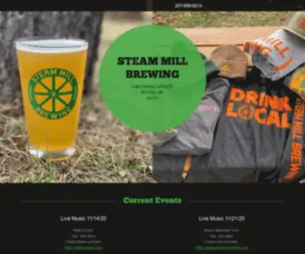 Steammillbrew.com(Bethel, Maine) Screenshot