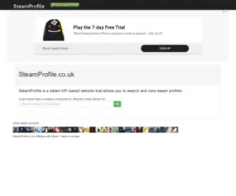 Steamprofile.co.uk(Steamprofile) Screenshot
