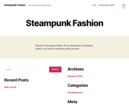 Steampunkfashion.com(Steampunk Fashion) Screenshot
