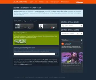 Steamsignature.com(Get your Steam Signature) Screenshot