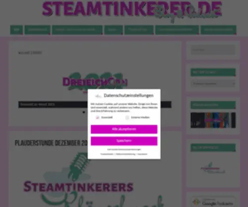 Steamtinkerer.de(Blog & Podcast) Screenshot