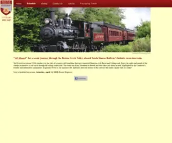 Steamtrain.ca(South Simcoe Railway) Screenshot