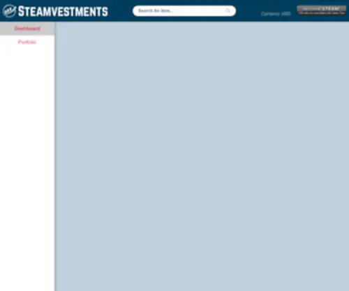 Steamvestments.com(Investment Tracker) Screenshot