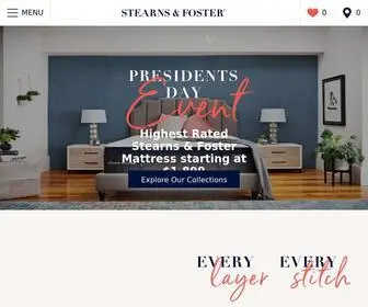 Stearnsandfoster.com(Stearns &amp; Foster® Official Website) Screenshot