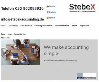 Stebexaccounting.de(Buchhaltungsservice Berlin Buchhaltung Berlin Buchhalter Berlin) Screenshot