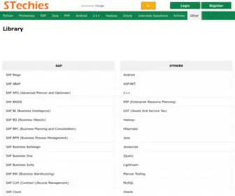 Stechies.com(Free Training Tutorials for Techie) Screenshot