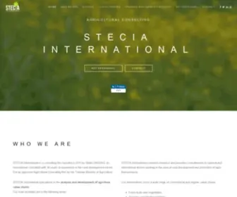 Stecia.com(STECIA International) Screenshot