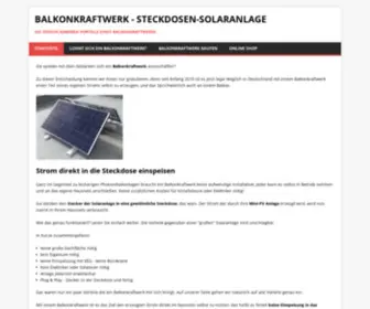 Steckdosensolar.de(Balkonkraftwerk / Mini) Screenshot