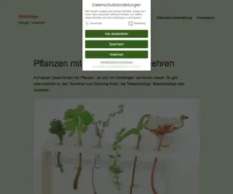 Stecklinge.net(Pflanzen vermehren) Screenshot