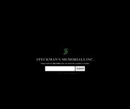 Steckmansmemorials.com(Steckmans Memorials Inc) Screenshot