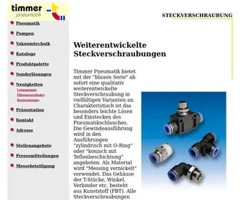 Steckverschraubungen.de(Timmer-Pneumatik GmbH) Screenshot