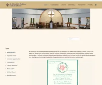 Stedchurch.com(Welcome to St. Edward the Confessor Church) Screenshot