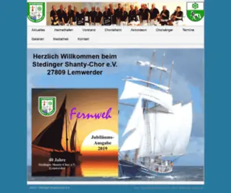 Stedingershantychor.de(Stedinger Shanty) Screenshot