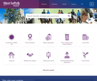 Stedmundsbury.gov.uk(West Suffolk Council) Screenshot