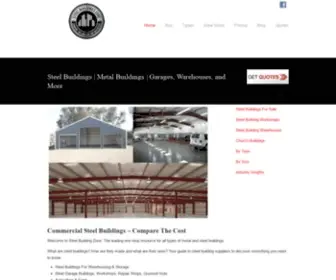 Steelbuildingszone.com(Metal Buildings For Sale) Screenshot