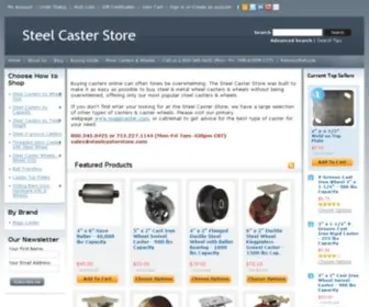 SteelcasterStore.com(Steel Casters & Steel Caster Wheels) Screenshot