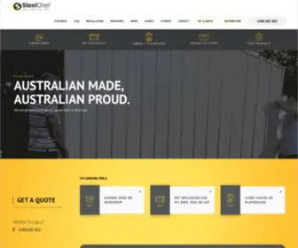 Steelchief.com.au(Garden Shed Melbourne) Screenshot