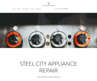 Steelcityappliancerepairs.com(Steel City Appliance Repair) Screenshot