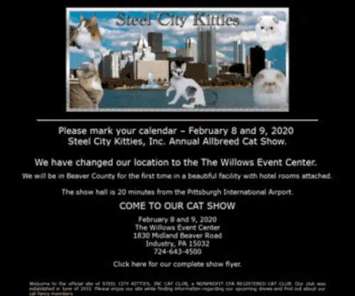 Steelcitykitties.com(Steel City Kitties) Screenshot