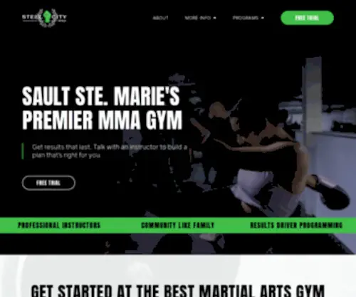 Steelcitymma.com(The best martial arts gym in Sault Ste) Screenshot