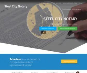 Steelcitynotary.com(Steel City Notary) Screenshot