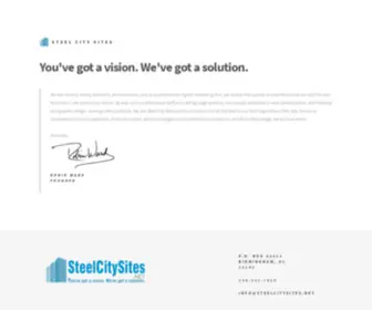 Steelcitysites.net(Steel City Sites) Screenshot