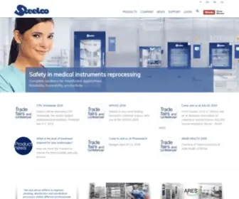 Steelcogroup.com(Cleaning and sterilization systems for healthcare) Screenshot