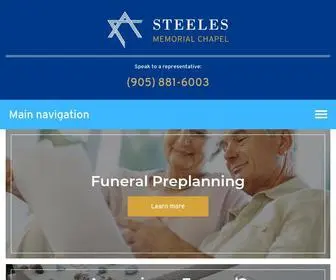 Steelesmemorialchapel.com(Steeles Memorial Chapel) Screenshot