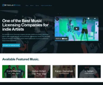 Steelesync.com(Music Licensing Companies) Screenshot