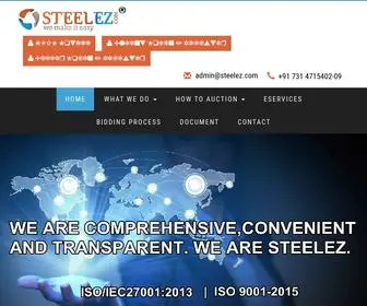 Steelez.com(Steelez services limited) Screenshot
