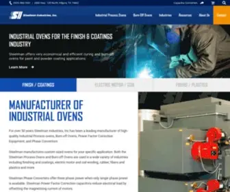 Steelman.com(Industrial Process & Burn Off Ovens Manufacturer) Screenshot