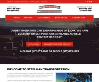 Steelmantransport.com(Steelman Transportation) Screenshot