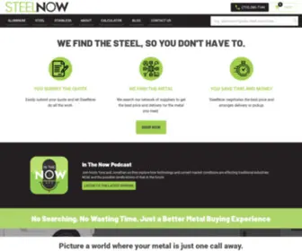 Steelnow.com(Metal Supplier In Texas) Screenshot