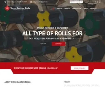 Steelrollingmillrolls.com(Shree Gautam Rolls) Screenshot